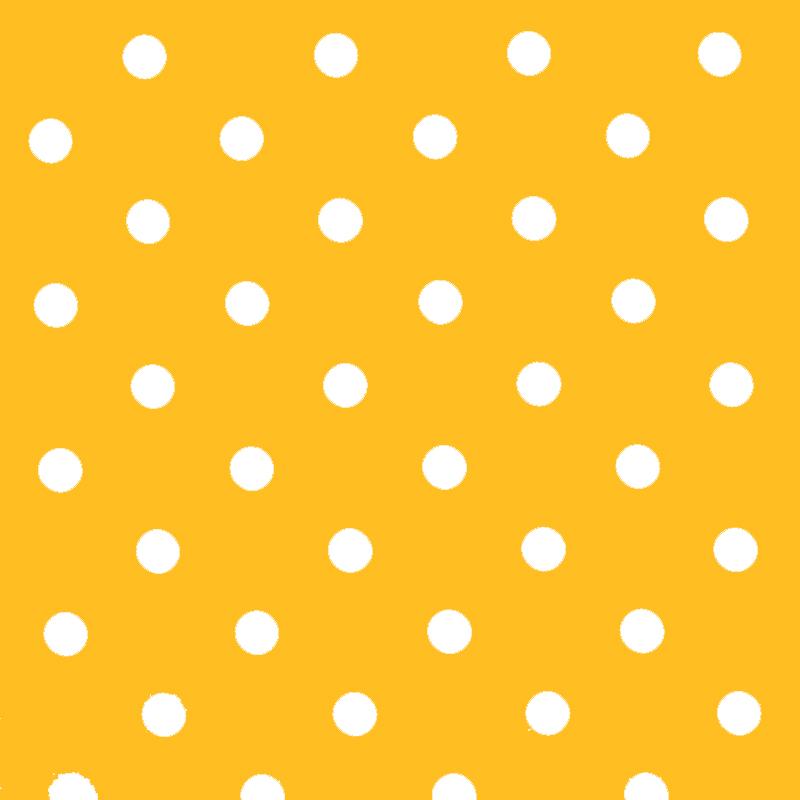 Polka Dot Fabric - Yellow / White 18mm | Rijs Tilburg BV