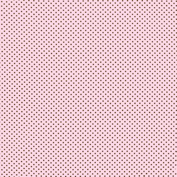 Polka Dot Fabric Pink / Brown 2mm Dots 2 mm