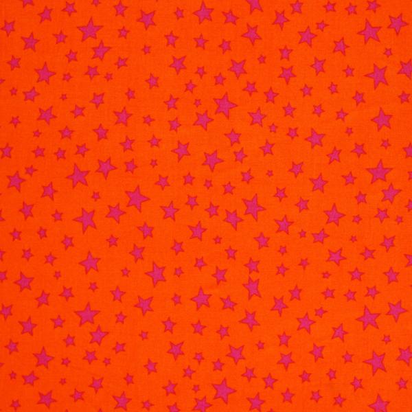 Star Fabric Orange Fuchsia Color Mix Star Fabric